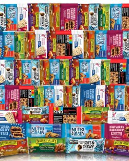 Veratify – Healthy Mixed Snack Box & Snacks Gift Variety Basket – Perfect for Men, Women, Adults, Office, School, College, Work – Variety Assortment Gift Basket – (Gift Care Package 66 Count)
