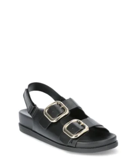 Time and Tru Women’s Dad Buckle Slingback Sandals, Sizes 6-11