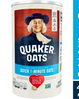 Quaker, Quick 1 Minute Oats, Oatmeal, Quick Cook Oatmeal, 42 oz Canister