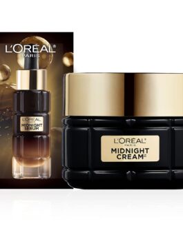 L’Oreal Paris Age Perfect Anti-Aging Midnight Cream, Reduce Wrinkles & Firm 1.7oz + Serum Sample