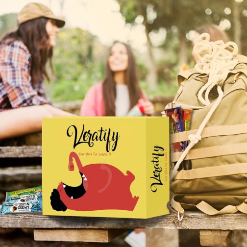 Veratify - Healthy Mixed Snack Box & Snacks Gift Variety Basket - Perfect for Men, Women, Adults, Office, School, College, Work - Variety Assortment Gift Basket - (Gift Care Package 66 Count) - Image 2