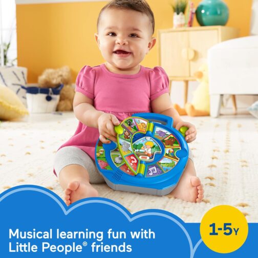 Fisher-Price Little People Toddler Learning Toy World of Animals See ‘N Say with Music and Sounds for Ages 18+ Months - Image 4