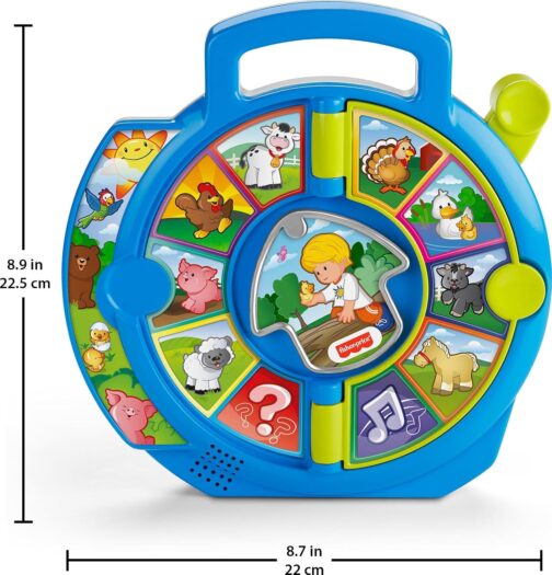 Fisher-Price Little People Toddler Learning Toy World of Animals See ‘N Say with Music and Sounds for Ages 18+ Months - Image 3