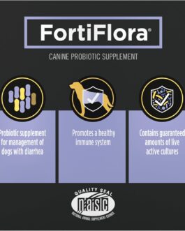 Purina Pro Plan Veterinary Supplements FortiFlora Dog Probiotic Supplement, Canine Nutritional Supplement – 30 Ct. Box