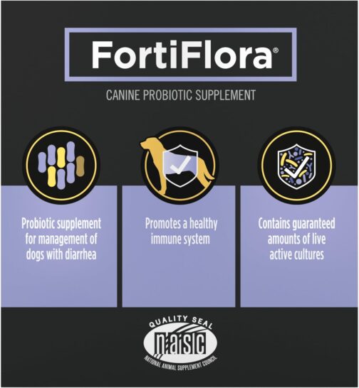 Purina Pro Plan Veterinary Supplements FortiFlora Dog Probiotic Supplement, Canine Nutritional Supplement - 30 Ct. Box - Image 2
