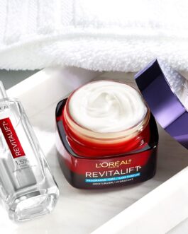 L’Oreal Paris Revitalift Triple Power Anti-Aging Face Moisturizer, Pro Retinol, Hyaluronic Acid & Vitamin C, Reduce Wrinkles 2.55 Oz