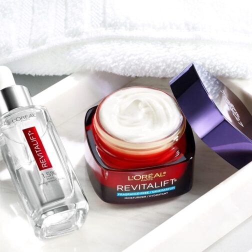 L'Oreal Paris Revitalift Triple Power Anti-Aging Face Moisturizer, Pro Retinol, Hyaluronic Acid & Vitamin C, Reduce Wrinkles 2.55 Oz - Image 2