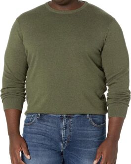 Essentials Mens Crew Neck Jumper (Plus Sizes Available)