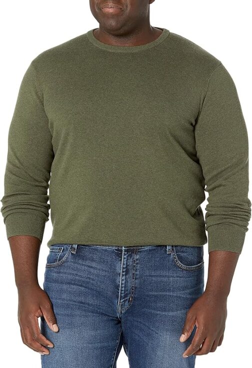 Essentials Mens Crew Neck Jumper (Plus Sizes Available)