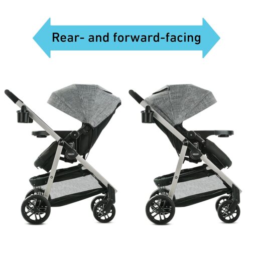 Graco Modes Pramette Travel System | Stroller & Car Seat Combo | 3-in-1 Stroller Modes | Includes Graco SnugRide 35 Infant Car Seat | Ellington - Image 3