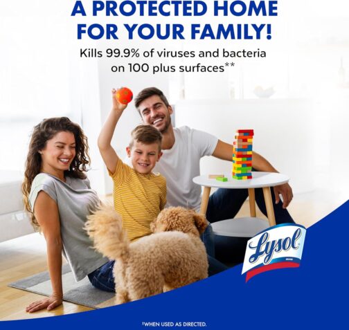 Lysol Disinfectant Spray, Crisp Linen, 19 oz (2-Pack) - Cleaning Supplies for Bathroom, Sanitizes, Deodorizes, Kills Germs, Home & Bathroom - Image 2
