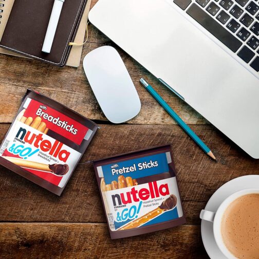 Nutella & GO! Bulk 12 Pack, Hazelnut and Cocoa Spread with Breadsticks, Stocking Stuffers, Snack Cups, 1.8 oz Each​ - Image 5