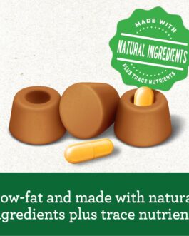 Greenies Pill Pockets Large Size Soft Dog Treats for Capsules, with Real Peanut Butter, Made With Natural Ingredients Plus Minerals & Trace Nutrients, 15.8 oz. (60 Count, Pack of 1)