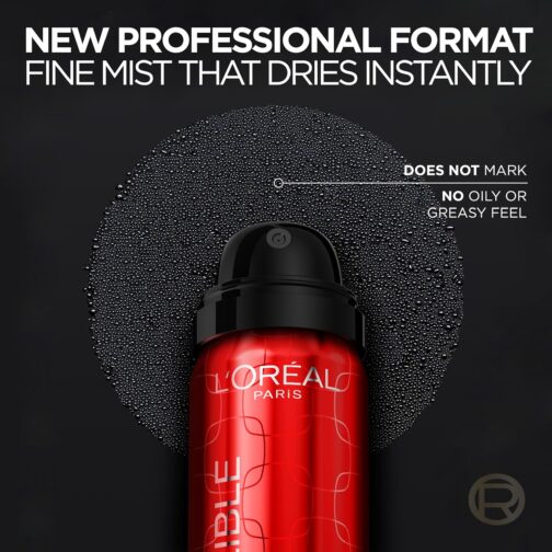 L'Oreal Paris Infallible 3-Second Setting Spray Mist, Microfine Mist for up to 36HR Wear, Clear, 1.76 oz - Image 2