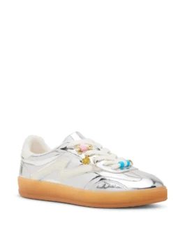 Madden Girl Women’s Giia-CB Lace-Up Gum Sole Sneaker with Charms