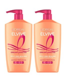 L’Oreal Paris Elvive Dream Lengths Shampoo and Conditioner Kit, Paraben Free, 1 kit