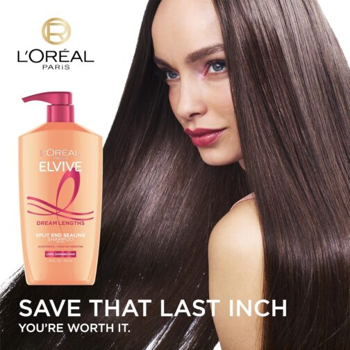 L'Oreal Paris Elvive Dream Lengths Shampoo and Conditioner Kit, Paraben Free, 1 kit - Image 4