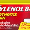 Tylenol 8 Hour Arthritis Pain Relief Extended-Release Tablets, 650 mg Acetaminophen, Joint Pain Reliever & Fever Reducer Medicine, Oral Pain Reliever for Arthritis & Joint Pain, 225 Count