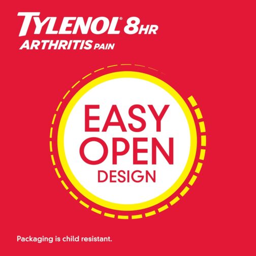 Tylenol 8 Hour Arthritis Pain Relief Extended-Release Tablets, 650 mg Acetaminophen, Joint Pain Reliever & Fever Reducer Medicine, Oral Pain Reliever for Arthritis & Joint Pain, 225 Count - Image 2