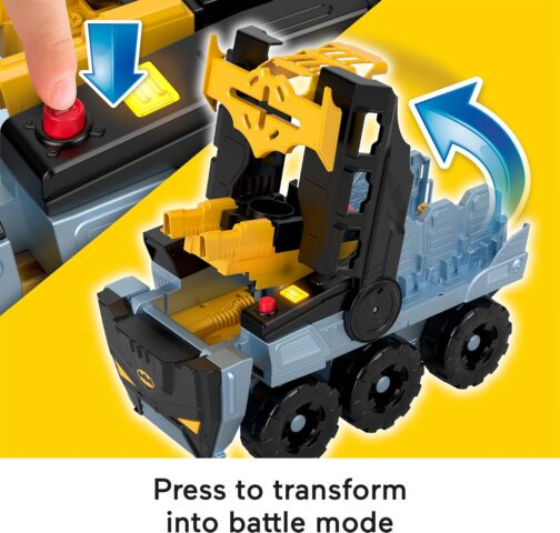 Fisher-Price Imaginext DC Super Friends Batman Toy Transforming Bat-Tank with Lights Sounds & Figure for Pretend Play Kids Ages 3+ Years - Image 5