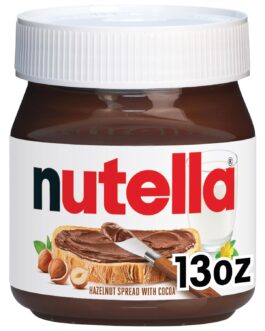 Nutella Hazelnut Spread With Cocoa For Breakfast, 13 Oz Jar