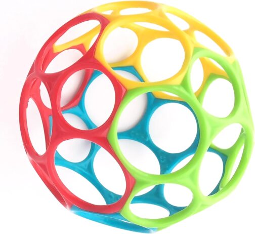 Oball Rattle – Flexible and Easy-to-Grip Design for Children of All Ages Classic