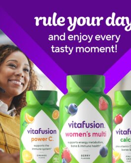 Vitafusion Womens Multivitamin Gummies, Berry Flavored Daily Vitamins for Women With Vitamins A,C,D,E,B-6 and B-12, America’s Number 1 Gummy Vitamin Brand, 75 Days Supply, 150 Count (Package May Vary)