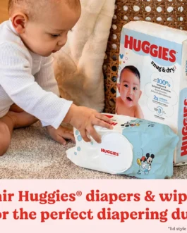 Huggies Simply Clean Unscented Baby Diaper Wipes, 11 Flip-Top Packs (704 Wipes Total), Packaging May Vary