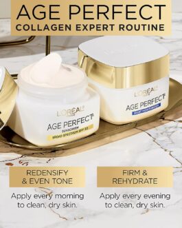L’Oreal Paris Age Perfect Collagen Expert Anti-Aging, Anti-Wrinkle Night Moisturizer 2.5 oz