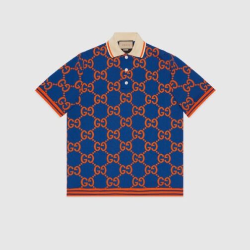 GG cotton jacquard polo T-shirt