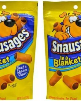 Dog Snacks – Beef & Cheese Flavor – Net Wt 4.5 oz (128 g) – Pack of 2