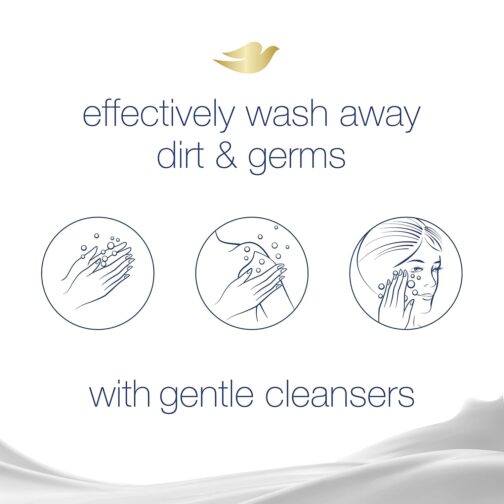 Dove Beauty Bar Gentle Skin Cleanser Moisturizing for Gentle Soft Skin Care Original Made With 1/4 Moisturizing Cream 3.75 oz, 14 Bars - Image 2