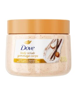 Dove Vanilla Body Scrub Exfoliates and Deeply Nourishes for Smooth, Radiant Skin 15oz