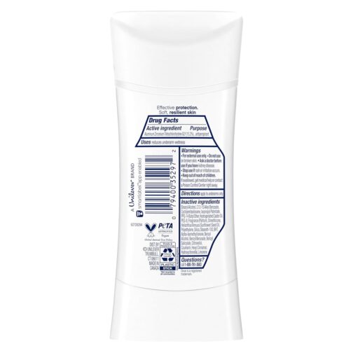 Dove Advanced Care Antiperspirant Deodorant Stick Cool Essentials 4 ct for helping your skin barrier repair after shaving 72 hour odor control and sweat protection with Pro Ceramide Technology 2.6 oz - Image 4