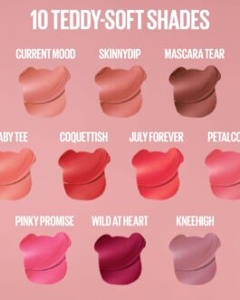 MAYBELLINE Super Stay Teddy Lip Tint, Long Lasting Matte Lipstick For Up To 12HR Wear, Kneehigh, 1 Count