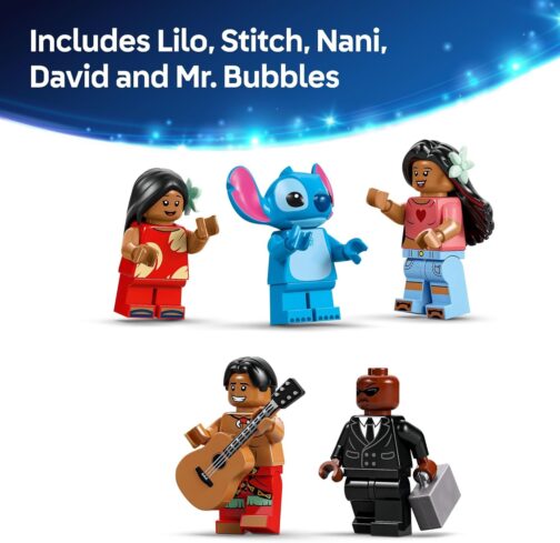 LEGO Disney Lilo and Stitch Beach House Toy - Building Playset for Kids, Girls and Boys, Ages 9+ - Includes 5 Minifigures - Disney Gift Idea for Fans of Lilo & Stitch Movie - 43268 - Image 2