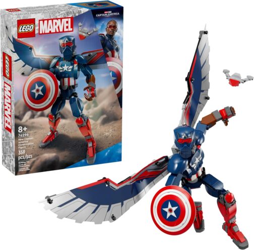 LEGO Marvel New Captain America Construction Figure - Buildable Action Figure - Birthday Gift for Boys and Girls Ages 8+ - Avengers Super Heroes Toy for Kids - 76296 - Image 4