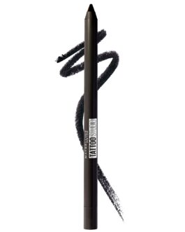 Maybelline TattooStudio Long-Lasting Sharpenable Eyeliner Pencil, Glide on Smooth Gel Pigments with 36 Hour Wear, Waterproof, Deep Onyx, 1 Count
