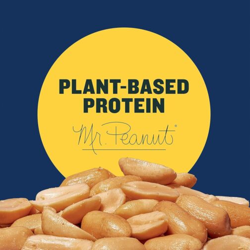 PLANTERS Salted Peanuts Cocktail, Party Snack, Plant-Based Protein, After School Snack, Roasted in Peanut Oil, Salted Nuts, Snacks for Adults, Bulk Nuts, Kosher, 2.19lb Jar - Image 3