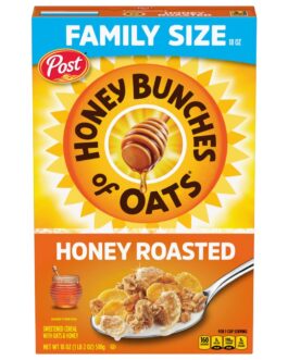 Honey Bunches of Oats Crunchy Honey Roasted Cereal 18 Ounce (Pack of 1) Box