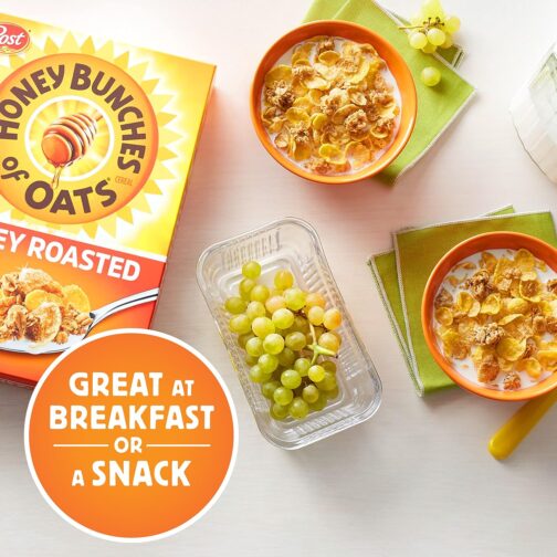 Honey Bunches of Oats Crunchy Honey Roasted Cereal 18 Ounce (Pack of 1) Box - Image 3