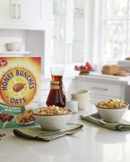Honey Bunches of Oats Maple Pecan, Heart Healthy, Low Fat Cereal, made with Whole Grains, 12 Ounce