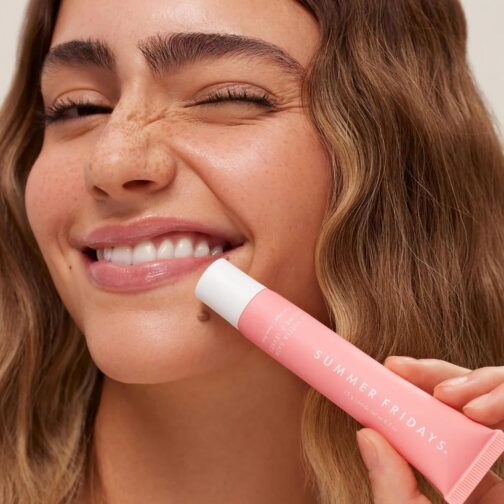 Summer Fridays Tinted Lip Butter Balm - Conditioning Vegan Lip Balm for Instant Moisture, Shine & Hydration - Sheer-Tinted, Soothing Skincare - Pink Sugar (.5 Oz) - Image 4