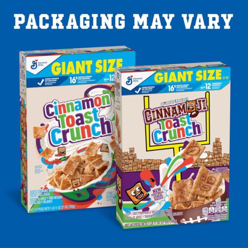 Cinnamon Toast Crunch Breakfast Cereal, Crispy Cinnamon Cereal, Giant Size, 27 oz - Image 4