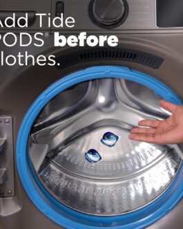 Tide PODS Laundry Detergent Pacs, Spring Meadow Scent, 112 Count, Concentrated Laundry Soap Detergent, Stain Remover and Color Protector, Tide PODS Laundry Detergent