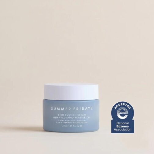 Summer Fridays Rich Cushion Face Cream - Ultra Plumping Barrier Repair Cream + Makeup Primer - Infuses Skin with Rich Hydration from Glycerin + Squalane - Non-Comedogenic + Fragrance-Free (1.69 Oz) - Image 2