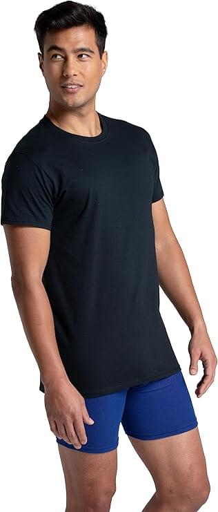 Fruit of the Loom Men's Eversoft Cotton Stay Tucked Crew T-shirt - Image 2