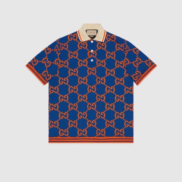GG cotton jacquard polo T-shirt